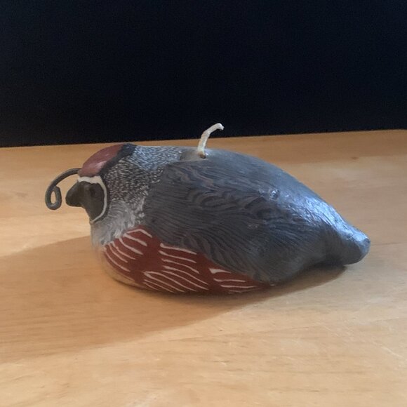 CANDLE - NEW Handmade Gambel Quail Bird wax Candle San Francisco Candle Company - Picture 4 of 9